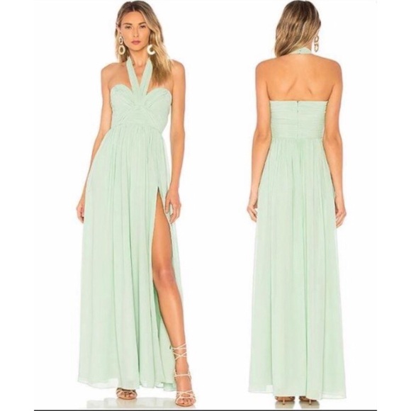 MAJORELLE Dresses & Skirts - Majorelle Viola Gown in Mint Green
